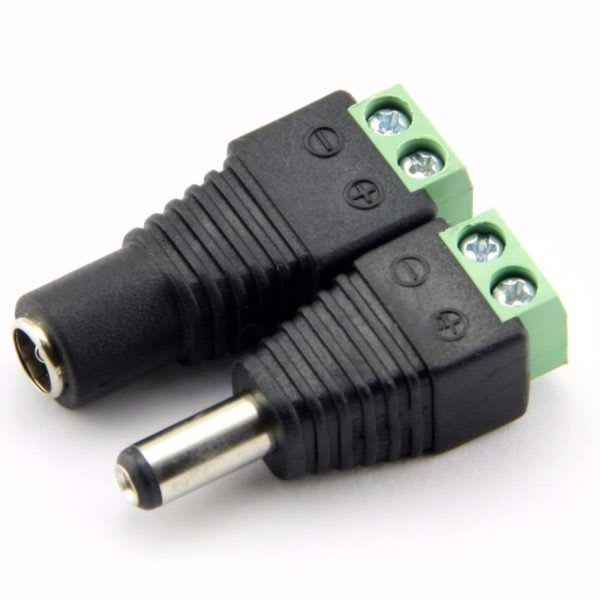 KIT Juegos de Conectores DC Macho/hembra Jack 100 unidades1