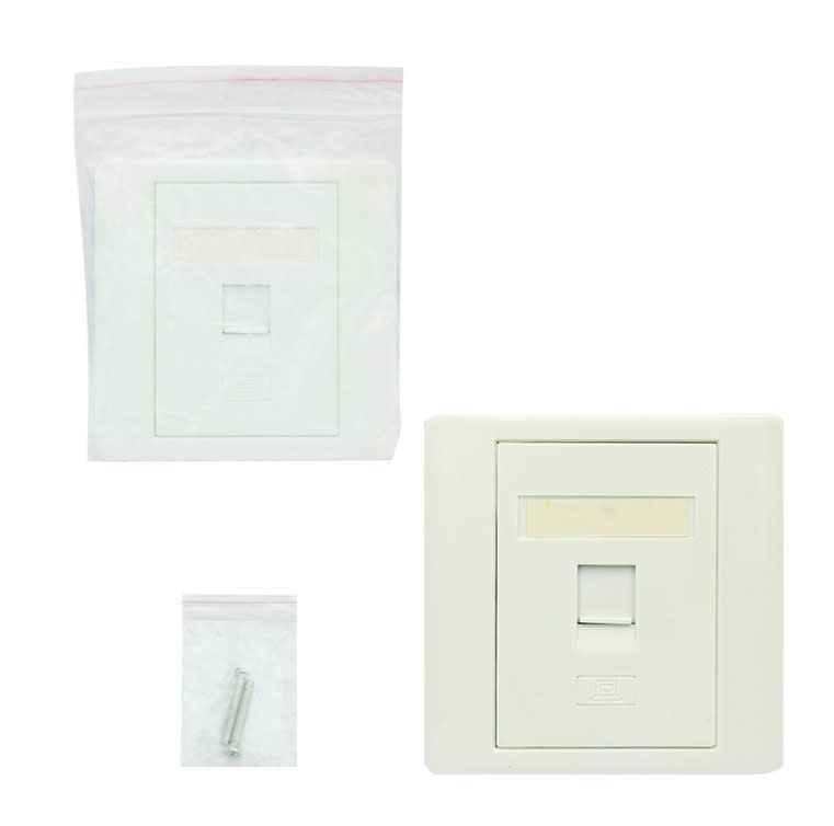 Tapa de muro para caja de conexion RJ-45 de Red internet 0