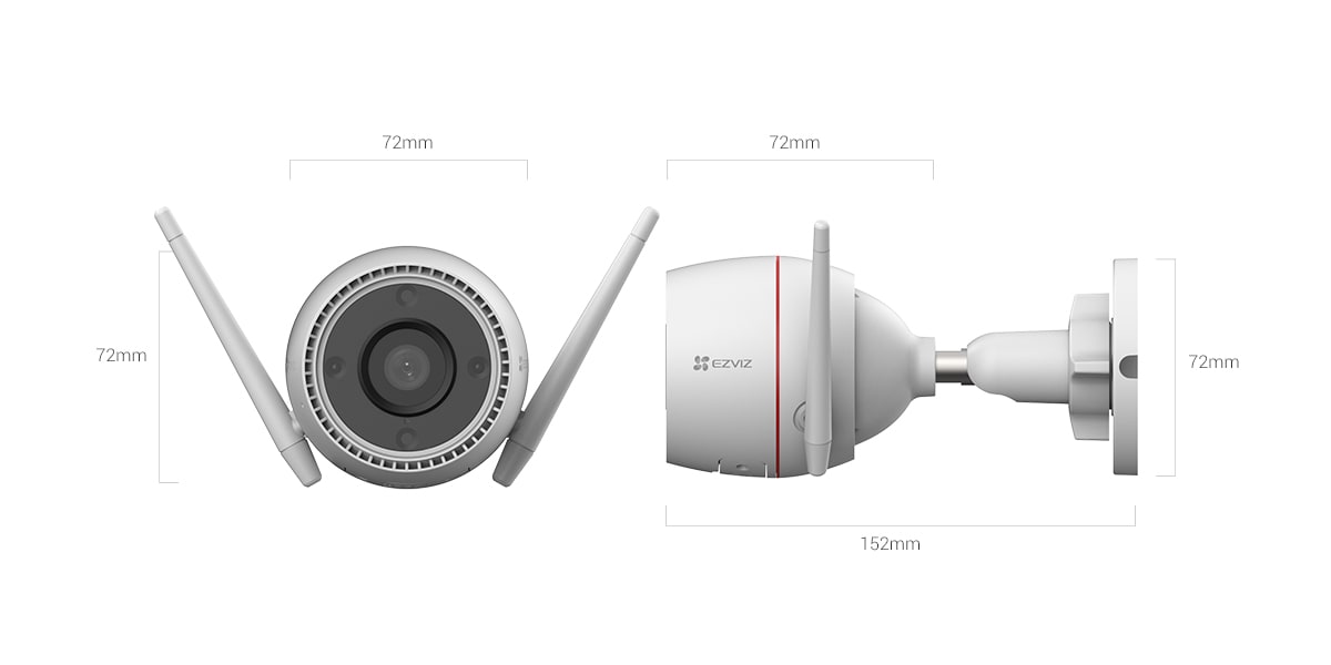 Camara WiFi 3MP OutPro C3TN 2K Husky CS-C3TN Ezviz1