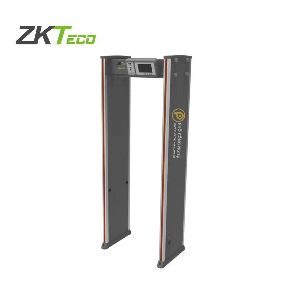 Pórtico Arco Detector de Metales- 18 Zonas, LED, Control Remoto e Indicadores Visuales ZKTeco 0