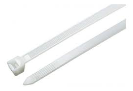 Amarra Plástica blanca, bridas de autobloqueo, 500 un., 4mm x 200mm.2