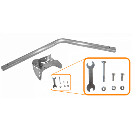 Brazo Soporte para Muro 90cm Exterior Abatible Galvanizado para antenas y cámaras.3