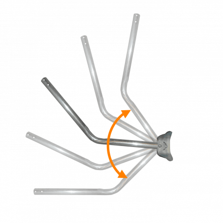 Brazo Soporte para Muro 90cm Exterior Abatible Galvanizado para antenas y cámaras.2