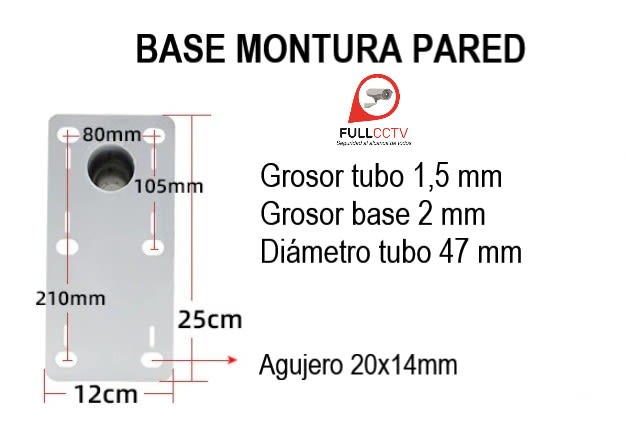 Soporte de cámara de brazo cruzado alargado de Metal, montaje  de pared, hasta 03 cámaras2
