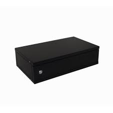 Liso 2U-138mm 30cm-Fondo Rack Mesa Negro Puerta-Fierro, 53.5 x 31.5 x 15 cm LINKMADE 2