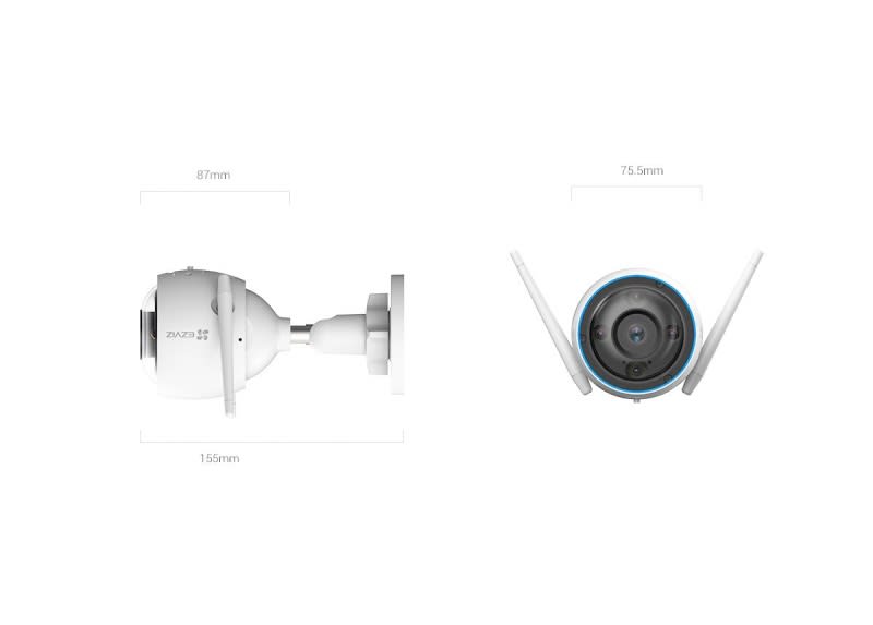 Camara WiFi H3 2K IA Sirena Y Luz CS-H3-R100-1H3WKFL 2.8mm Ezviz2