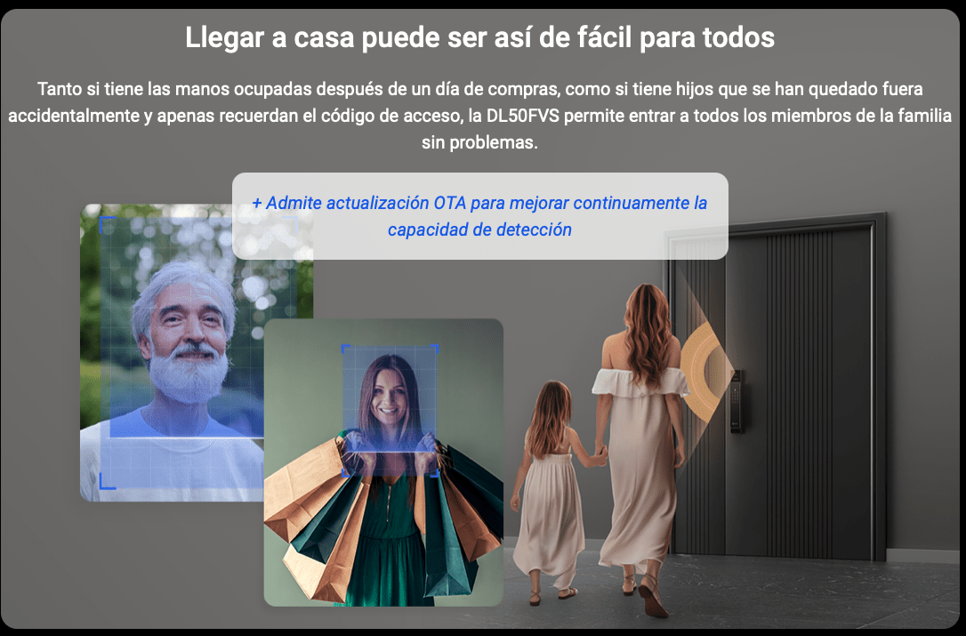 Cerradura Inteligente con Reconocimiento Facial Gris CS-DL50FVS (WBP,GR) Ezviz5