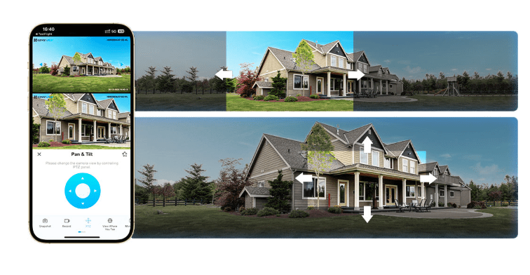 Camara PT 4G HB90x Doble Lente 2K+ & 2K+ con Panel Solar y bateria Smart Tracking CS-HB90x/SP-R100 E5