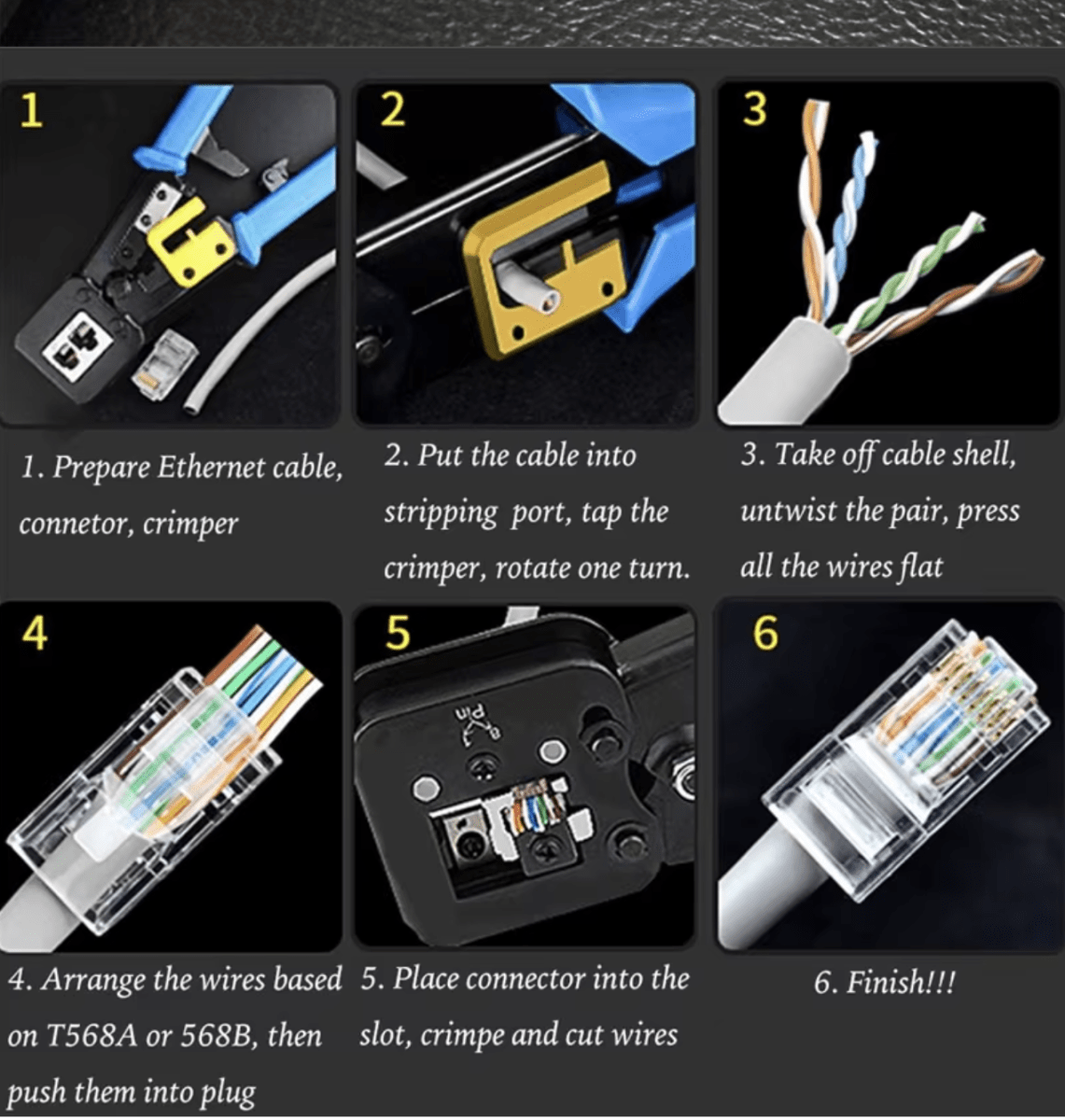 Herramienta Crimpeadora EZ para RJ45, RJ12 Pass Through3