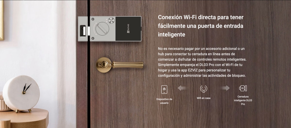 Cerradura inteligente DL03 Pro Huella WiFi APP Ezviz3