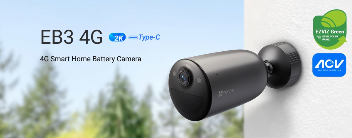 Camara 4G EB3 2K con Bateria USB-C Ezviz3