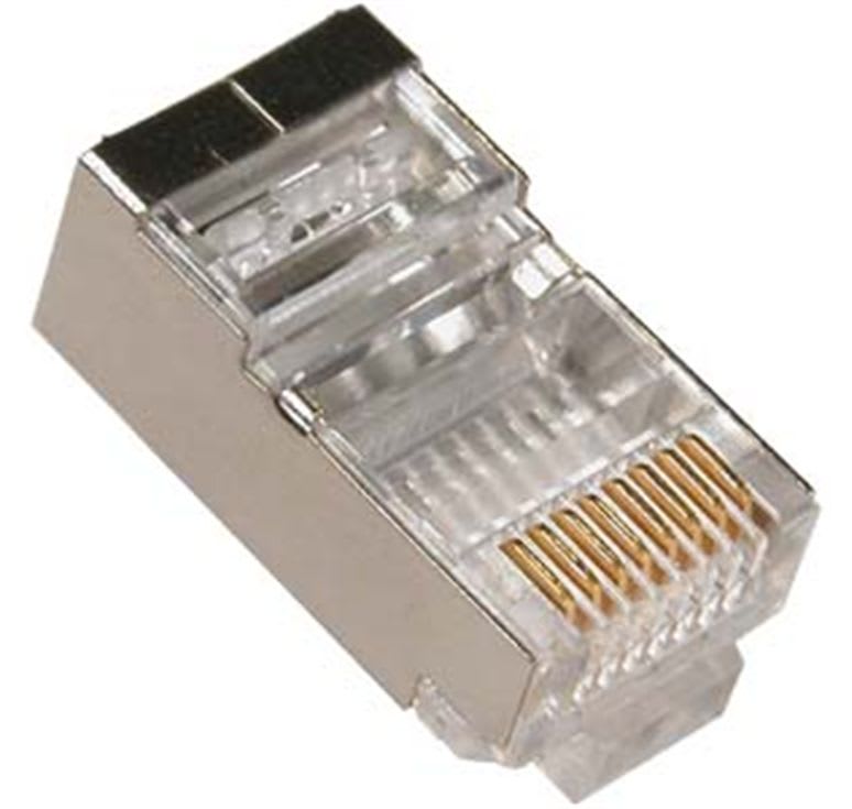 Conector RJ45 Cat6 Metal Blindado 01 unidad 0