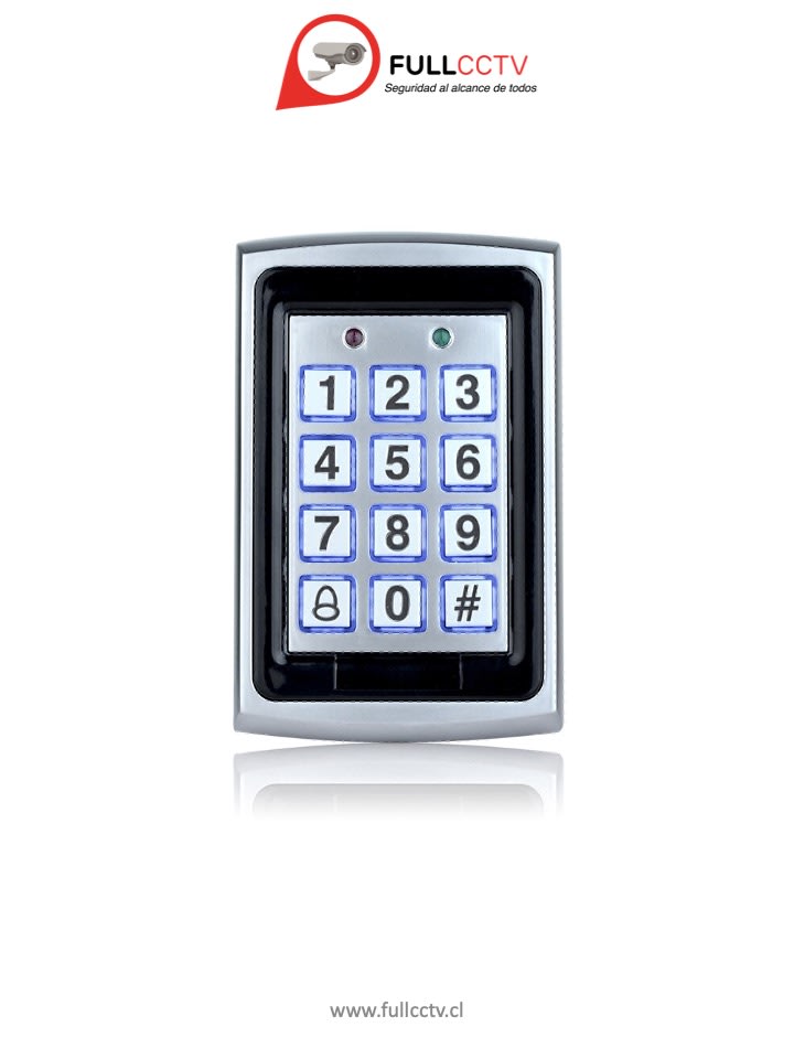 Teclado de Control de acceso Rfid de Metal a prueba de agua con 1000 usuarios + 10 teclas Fobs 0
