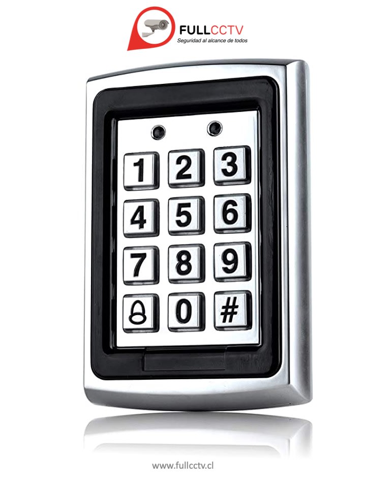 Teclado de Control de acceso Rfid de Metal a prueba de agua con 1000 usuarios + 10 teclas Fobs2