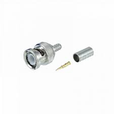 Conector BNC-Macho Crimpeable 75OHM Conector Coaxial para Cable RG592