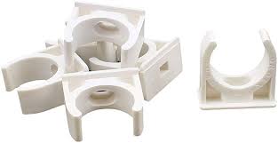 Abrazadera PVC para Tubo Blanco 25mm2