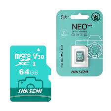 Tarjeta Micro SDHC 64G Clase 10 HS-TF-D3/64G NEO LUX HIKSEMI2