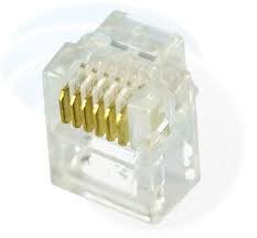 Conector Cristal Telefónico RJ11 1
