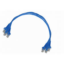Cable de Red Cat5E Azul 4UN 30CM LINKMADE 0