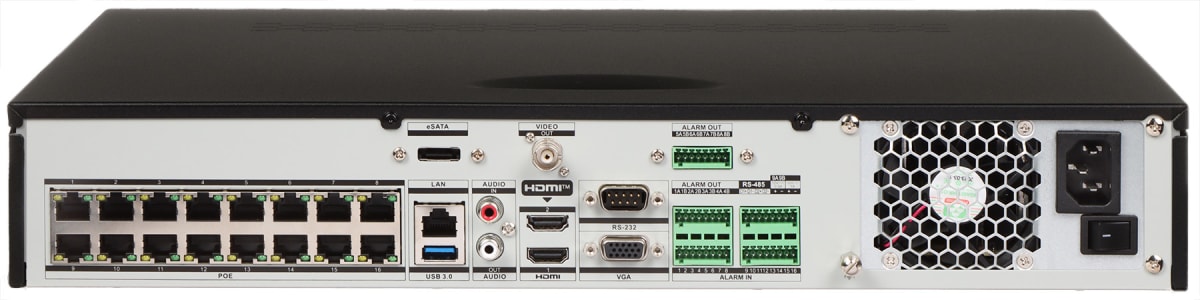 NVR 16 Canales 4K Acusense 4HDD PoE, H.265+ Hikvision2