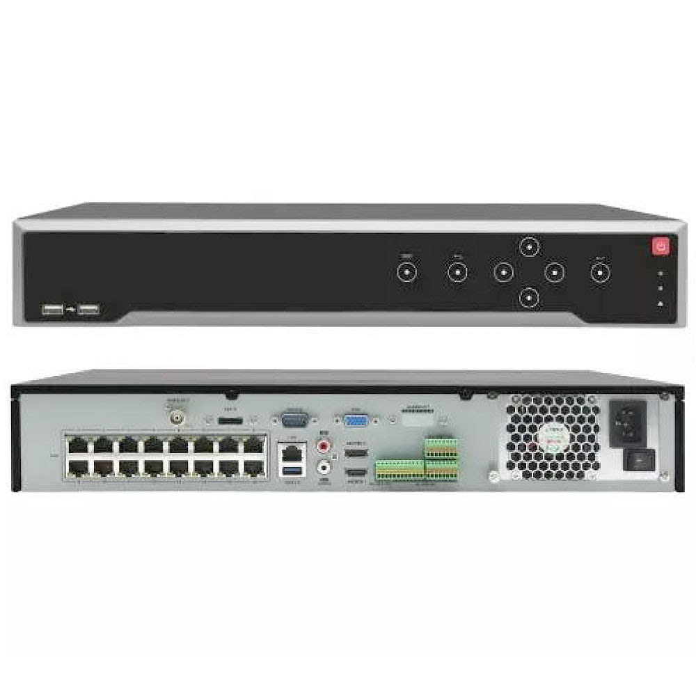 NVR POE 32ch 4K HIKVISION 4HDD, 1.5U, 256 Mbps DS-7732NI-K4/16P2
