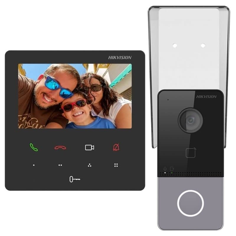 KIT Video Portero IP FULL HD 2MP WIFI 2.4GHZ 4 entrada de alarma, IR 3mt, IP65 EXTERIOR 0