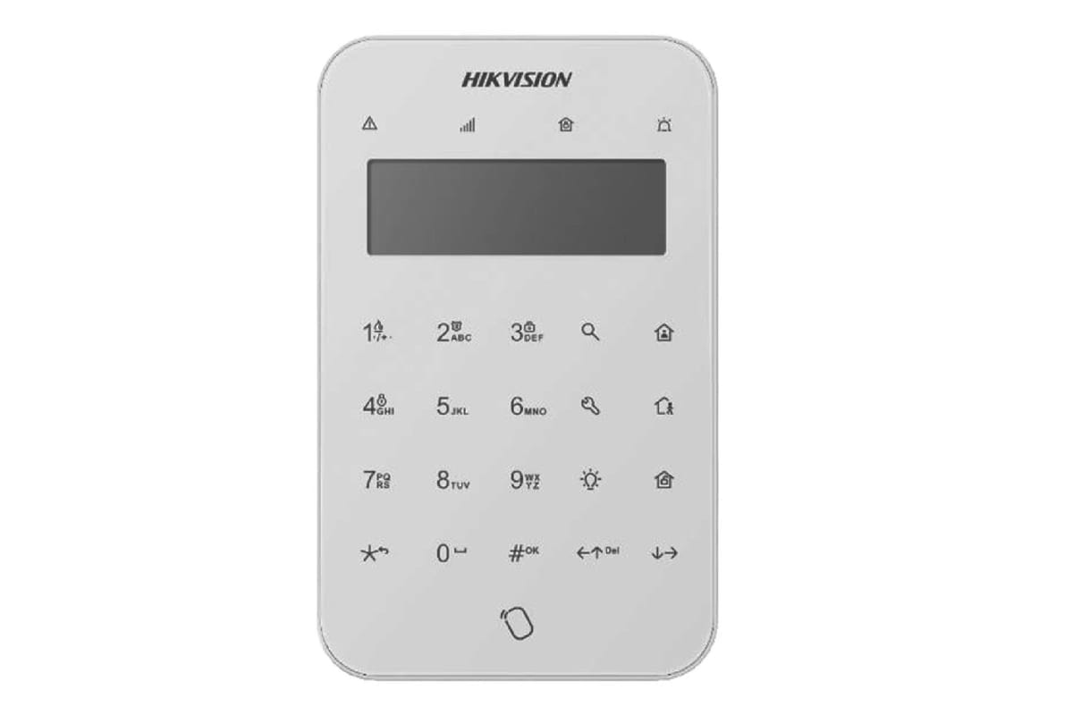 Teclado LCD Inalámbrico DS-PK1-LT-WB Hikvision 0