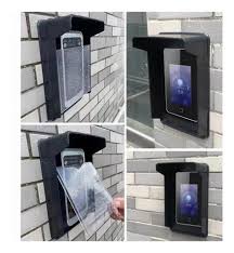 Cubierta protectora de plástico, contra la lluvia, para control de acceso3