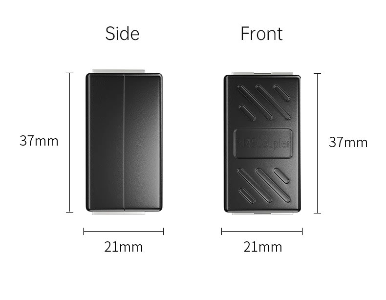 Union copla Conector blindado RJ45 extensor de red Ethernet CAT69