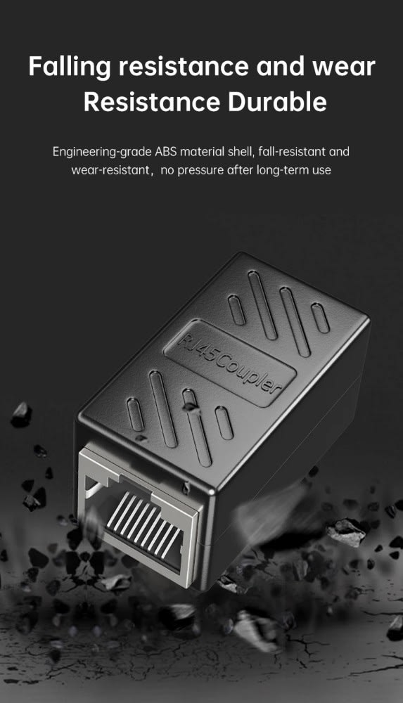 Union copla Conector blindado RJ45 extensor de red Ethernet CAT65