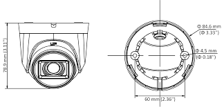 Turret TVI 5MP IR20M DS-2CE76H0T-ITPF 2.8mm (C) Hikvision4