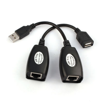 Extension De Conector USB A LAN RJ-45, 50M. Set X 2.2