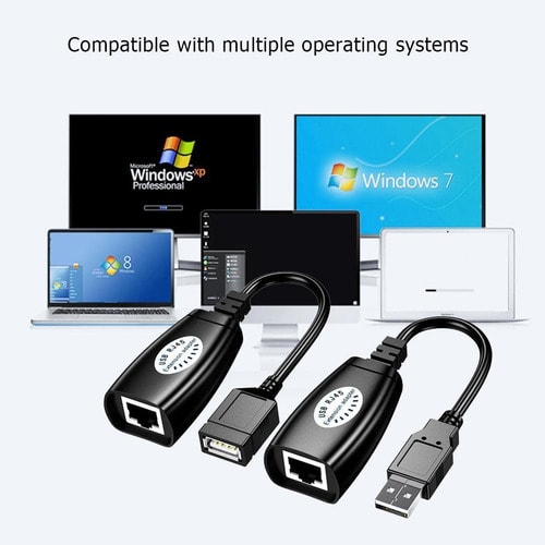 Extension De Conector USB A LAN RJ-45, 50M. Set X 2.5
