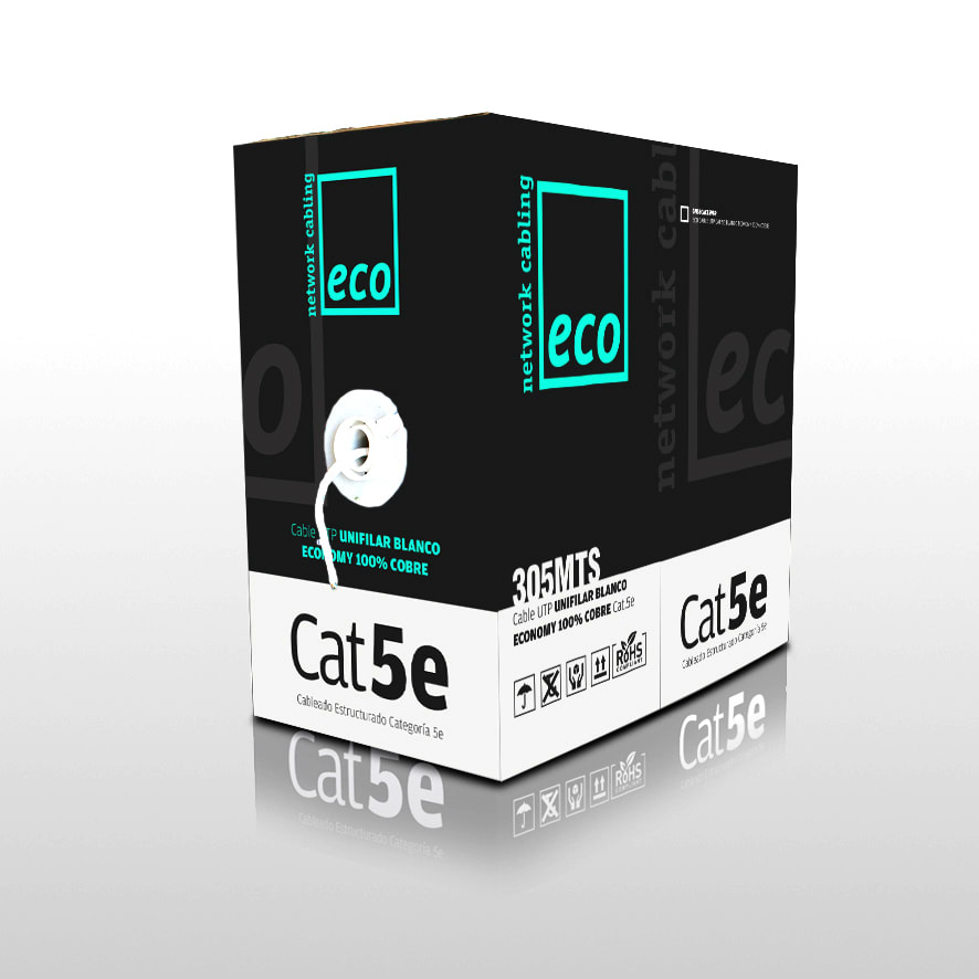 Cable UTP Cat5e 24AWG Blanco 305mts Interior1