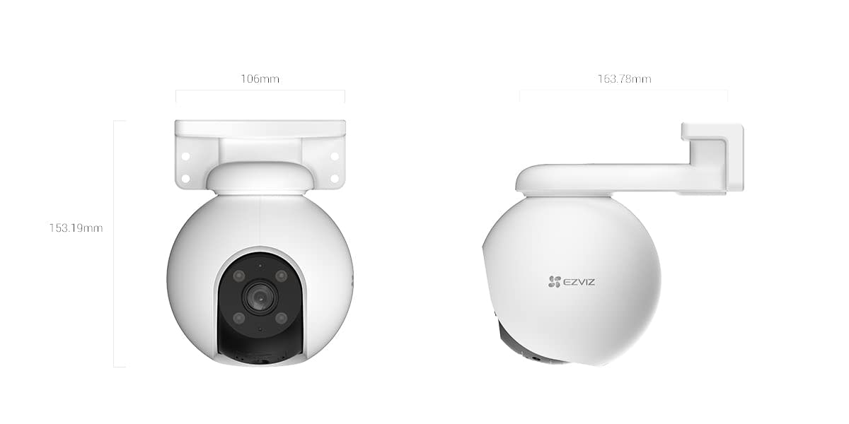 Camara IP WiFi H8 Pro 2K Luz Y Audio CS-H8-R100-1H3WKFL 4mm Ezviz2