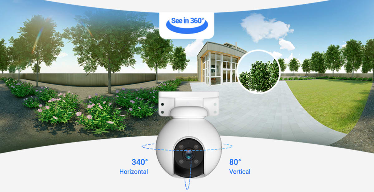 Camara IP WiFi H8 Pro 2K Luz Y Audio CS-H8-R100-1H3WKFL 4mm Ezviz3