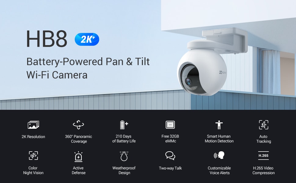 Camara WiFi HB8 2K+ Con Bateria CS-HB8-R100-2C4WDL Ezviz3