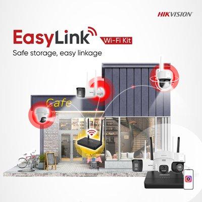 KIT NVS + Camara + PT 2MP WiFi IR30M NKS422W03H Hikvision2