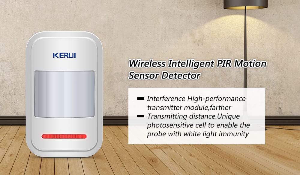 KERUI P819 Sensor PIR inalámbrico de 433MHz Detector de movimiento-infrarrojo-inteligente1