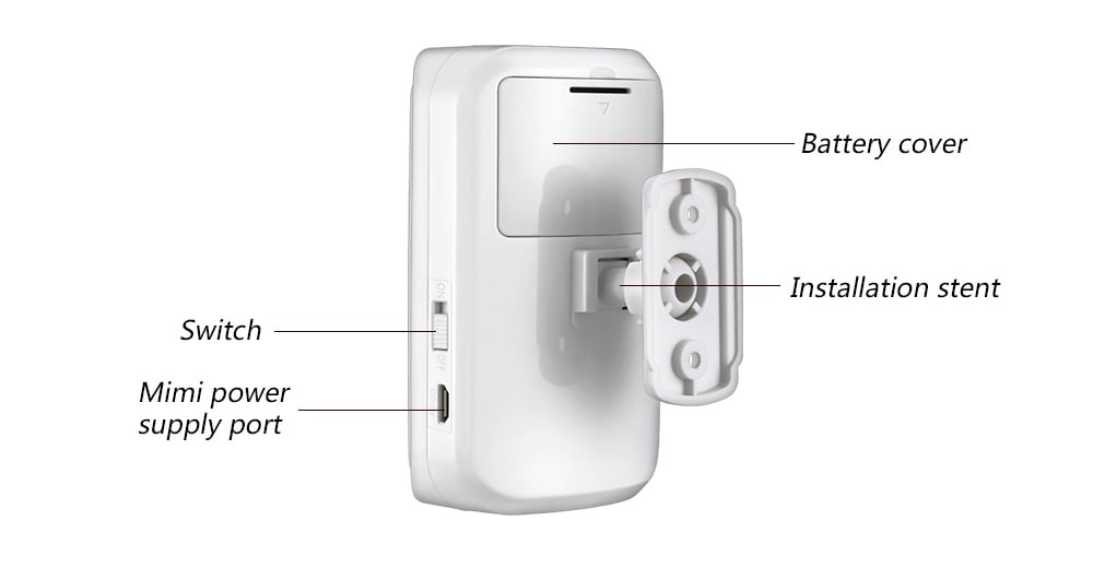 KERUI P819 Sensor PIR inalámbrico de 433MHz Detector de movimiento-infrarrojo-inteligente4