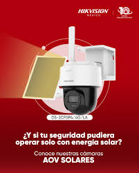 KIT Camara Solar PT 4G 4MP IR 30m AOV Bateria Mic IP66 2.8mm Hikvision3