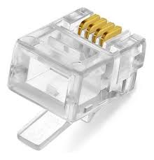 Conector Cristal Telefónico RJ11  1