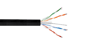 Cable UTP Unifilar Sim-Cat5e Aleación CCA Negro 100 mts 0