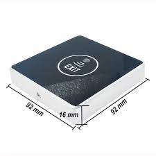 Botón de salida de puerta SIN CONTACTO 86X86mm NEGRO empotrada2