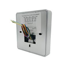 Botón de salida de puerta SIN CONTACTO 86X86mm NEGRO empotrada3