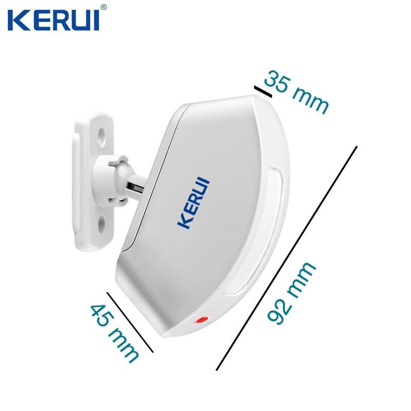 KERUI-Detector infrarrojo inalámbrico PIR para cortina P817, sensor antirrobo, sistema de alarma, de3