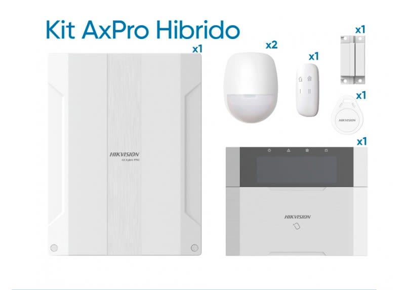 Kit Alarma AxPro Hibrido DS-PHA64-Kit-WB Hikvision 0