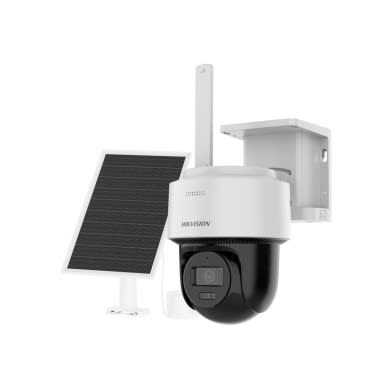 Kit Solar IP All in One Camara Solar PT 4G 4MP IR 30m AOV Bateria Mic IP66  2.8mm 0