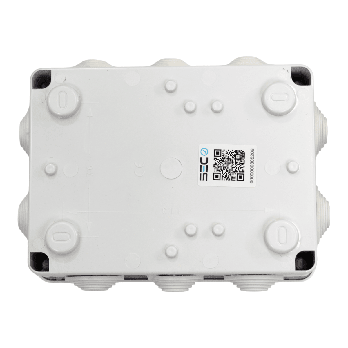 Caja estanca o derivación de PVC 150x110x70mm C/Conos2