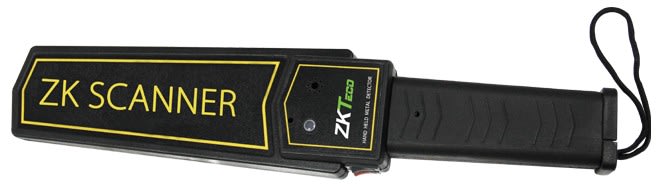 Paleta detector de metales portátil, 9V ZKTECO2